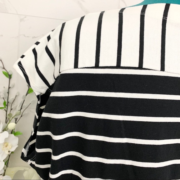 NEW Who What Wear Top Striped Cap Sleeves XXL NWOT - Picture 9 of 12